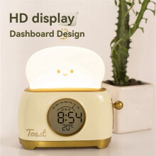 Toast Night Lamp Lights with Timing Function and Infinite Dimming Dimming LED Breader Lamp 1200mAh Night Light