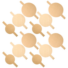 750St Precut Ronde Bakpapier , Lichtbruin, Voor