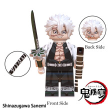 (Shinazugawa Sanemi)Demon Slayer Assembled Building Blocks Iguro Obanai Kanroji Mitsuri Puzzle Toy
