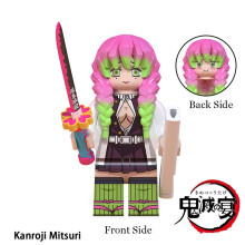 (Kanroji Mitsuri)Demon Slayer Assembled Building Blocks Iguro Obanai Kanroji Mitsuri Toy Puzzle
