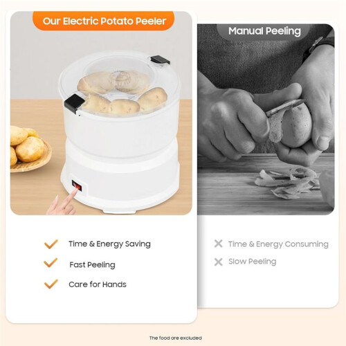 Vegetable Fruit Peeler Machine Automatic Potato Peeler for Potatoes and Vegetables EU Plug 1