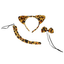 6Sets Leopard Oren Haarband Met Set Cosplay En Feest