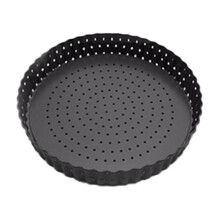 Bandejas pequeñas para pizza con agujeros - Bandeja perforada de acero para pizza