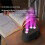 Flame Diffuser with Dynamic Lighting Intelligent Control 7-Hole Streamer Humidifier for Desktop Bedroom Gray 4