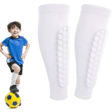 Shin Defender scheenbeschermers voor kinderen (2 paar), Shindefender scheenbeschermers voor voetbal, met honingraatpads, voor kinderen, jongeren en