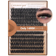 14 mm D-Curl Volumen-Wimpernbüschel