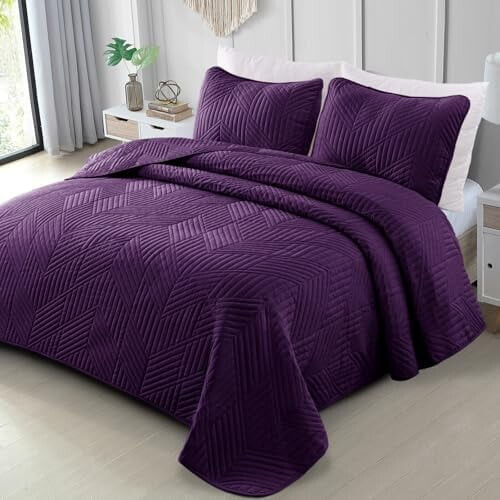 Geometrische dekbedset, queensize, geborstelde microvezel