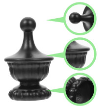 Lot de 2 embouts de lampe de table tendance, capuchons à vis, abat-jour à monter soi-même, noirs