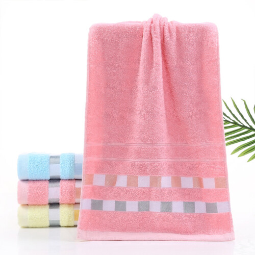 Gestreiftes Polyester-Badetuch, 75 x 35 cm