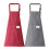 Conjunto de 2 aventais de cozinha em algodão com alça de pescoço ajustável e bolsos. 1