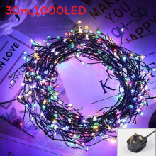 (Colorful UK) Christmas String Led Lights With Copper Wire For Indoor Holiday Decor Outdoor