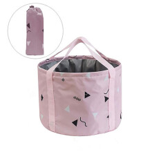 24L Collapsible Foot Soaking Bath Basin for Large Feet, Portable Foot Spa Soak Tub Foldable Water Bucket for Travel Camping, Pink