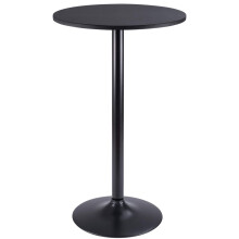 Lacoo round bistro table black metal leg 23.8 inch