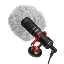 BY-MM1 Cardioid Microphone Metal Electret Condensor Video Mic 3.5mm Plug for Smartphone Tablet PC DSLR Camcorder
