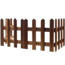 FRCOLOR Dekorative Holzzaunpaneele für den Außenbereich, braun, DIY-Gartenzaun, 1 Set