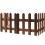 FRCOLOR Διακοσμητικά Πάνελ Ξύλινης Περίφραξης Εξωτερικού Χώρου, Καφέ, DIY Περίφραξη 1