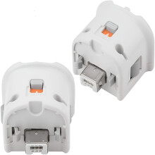 Adaptateur Motion Plus pour télécommande d'origine (lot de 2) (blanc)