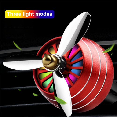 Deodorante per auto con ventola e luci LED integrate