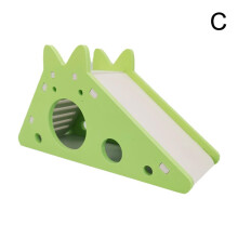 Hamster Hideout House Cages Accessories Slide Ladder Mouse Pet Exercise Toy UK B8P7