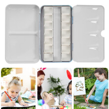 Wet Palette Watercolor Iron Box Art Painting Mixing Travel
