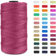1PC 1.5mm656ft Twisted Polypropylene Macrame Cord, Colored Rope for Knitting, Crochet & Bag Making