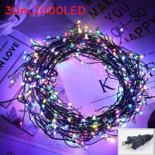 (Colorful US) Christmas String Led Lights With Copper Wire For Indoor Holiday Decor Outdoor