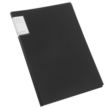 Svart plastmappeveske for dokumentmapper 43,5 x 32 cm