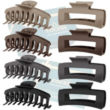 Confezione da 8 fermagli per capelli grandi da donna, fermagli grandi per capelli sottili, spessi e ricci, stile anni '90, tenuta forte, 11 cm,