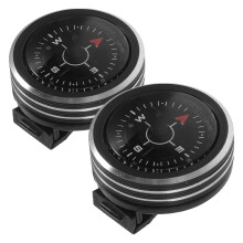 2pcs Detachable Watch Compass For Outdoor Use Camping Survival Compass Waterproof Vintage Metal Compass For Backpacking
