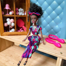 African American Doll under $5! 12" Vinyl Reborn Kids Doll, Long Sleeve, Movable Hands/Feet, Realistic Toy Gift – Compatible with Xqxayjr