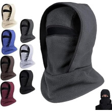 Mascarilla Ice Armor, gorro cálido de invierno para exteriores y braga de cuello integrada para ciclismo, mascarilla facial de forro polar
