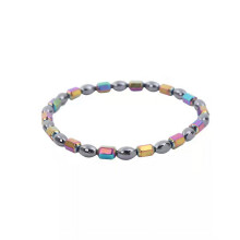 New fashion AB color black gallstone anklet stretch hand-beaded flowing anklet