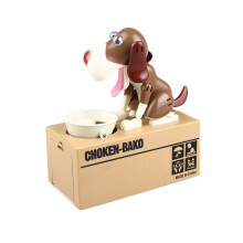 Gallickan honden spaarpot, Pippy spaarbox, schattige automatische spaarpot die munten steelt, robotachtige speelgoedspaarpot die munten opeet, cadeau