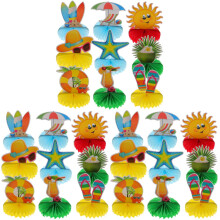 Decorazioni estive a nido d'ape, centrotavola per feste, decorazioni di carta, decorazioni da giardino, tavolo da pranzo, piscina, banchetto,