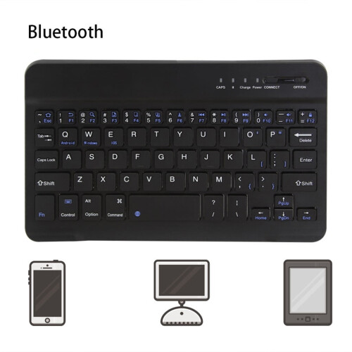 Tastiera wireless Bluetooth sottile con layout UK e 78 tasti
