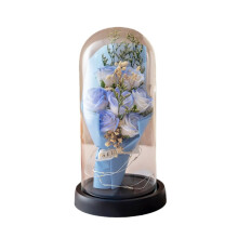 Veilleuse Rose Éternelle – Cadeau Saint-Valentin, Anniversaire, Fiançailles – Compatible USB