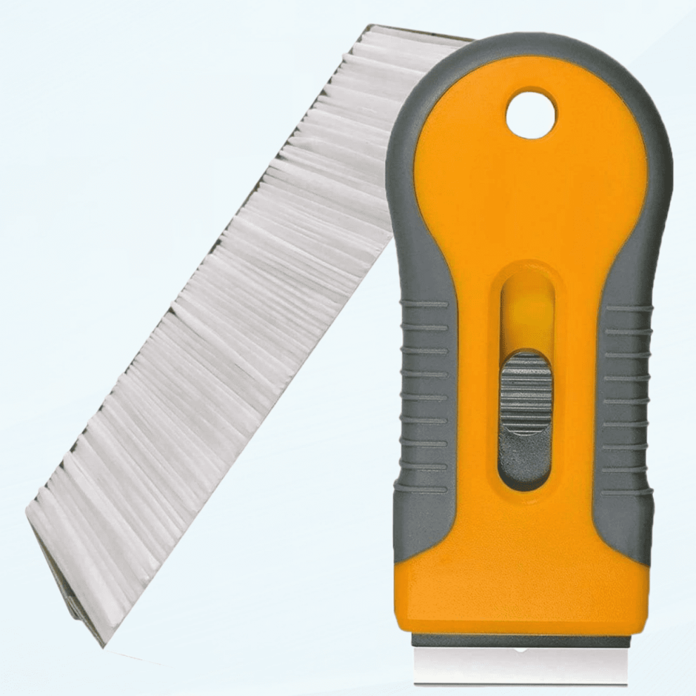 100Pcs Single Edge Razor Blades W 1 Retractable Razor Scraper For Decal Sticker Glue Removal 9327961539433