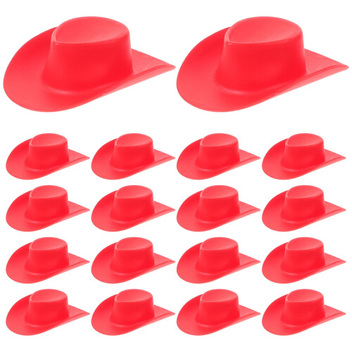 20 mini-chapeaux décoratifs pour cowboys