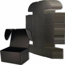 11x6x6 inches Small Shipping Boxes Set of 20 - Black Mailer Corrugated Cardboard Boxes for Shipping Packaging Mailing Products