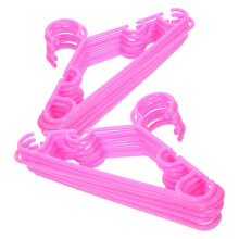 Lot de 20 cintres pour bébés et enfants, petits cintres en plastique pour pantalons, manteaux et jupes.