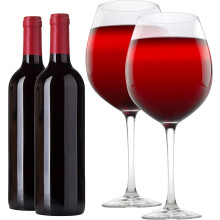 Lot de 2 grands verres à vin – 1 litre chacun