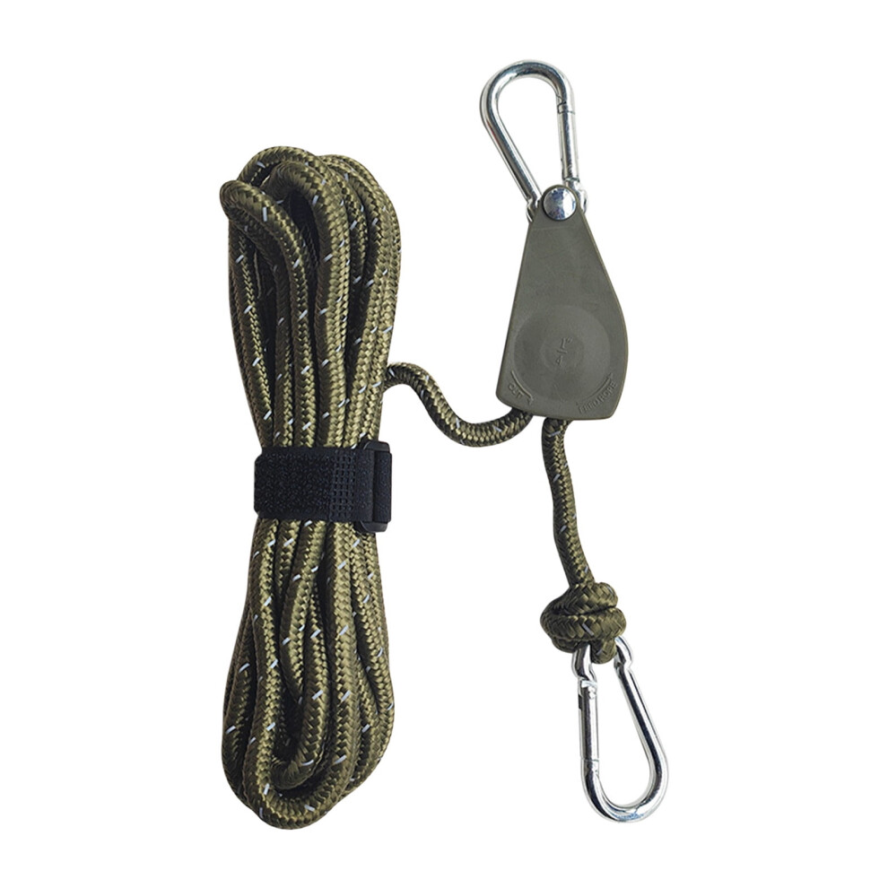 4Mm Reflective Camping Rope With Aluminum Adjusters, Nylon Tent Tie Downs For Hiking, Backpacking, Tarp & Shelter Â Compatible With All Standard 9353595387416