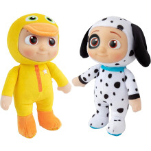 Λούτρινο JJ Puppy & Duck 8 ιντσών, 2 τεμάχια – Επίσημα αδειοδοτημένα, μαλακά λούτρινα