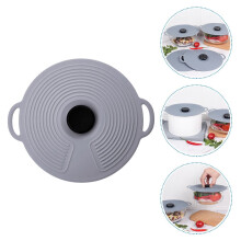 1 couvercle en silicone pour casseroles, isotherme, étanche à l'air et aux fuites, gris, 61 x 20 x 2,5 cm (24 x 8 x 1 po)