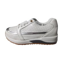 Lässige Damen-Sportschuhe, lässige Schuhe mit dicker Sohle, farblich abgestimmte, niedrige Sport-Sneaker mit Schnürung für junge Damen, US: 7,5