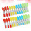FRCOLOR24 τεμάχια αντιανεμικά πλαστικά μανταλάκια με αντιολισθητική λαβή για 1