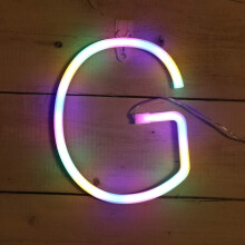 Neon Sign, Letter Neon Signs Neon Alphabet Light Light Up LED Letters Lights Light Up Marquee Letters Lights Battery USB Multicolor