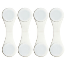 Pinces magnétiques en silicone pour rideau de douche, maintiennent le rideau fermé contre le mur.