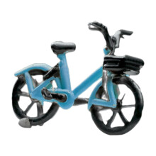 1/64 Miniature Scenes Layout Props Decoration Ornament Decorative Tiny Model Bike Blue