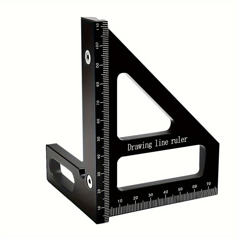 45/90 Aluminum Alloy Carpenter Square Â Precision Woodworking Angle Ruler Tool. 9353595391277